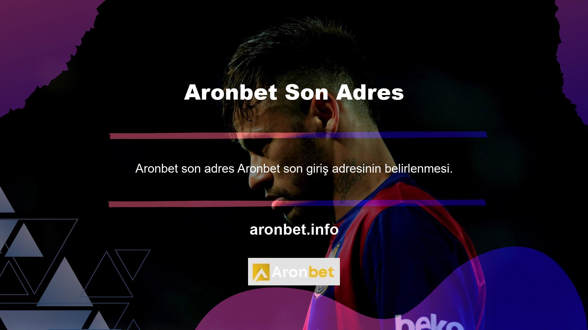 Aronbet son giriş adresi aracılığıyla gerçekleştirilecek giriş prosedürleri, özellikle bu sitede, isim değişikliğiyle ilk kez nedenin bu adres değişikliğinin nedenini merak ettiği görülmektedir