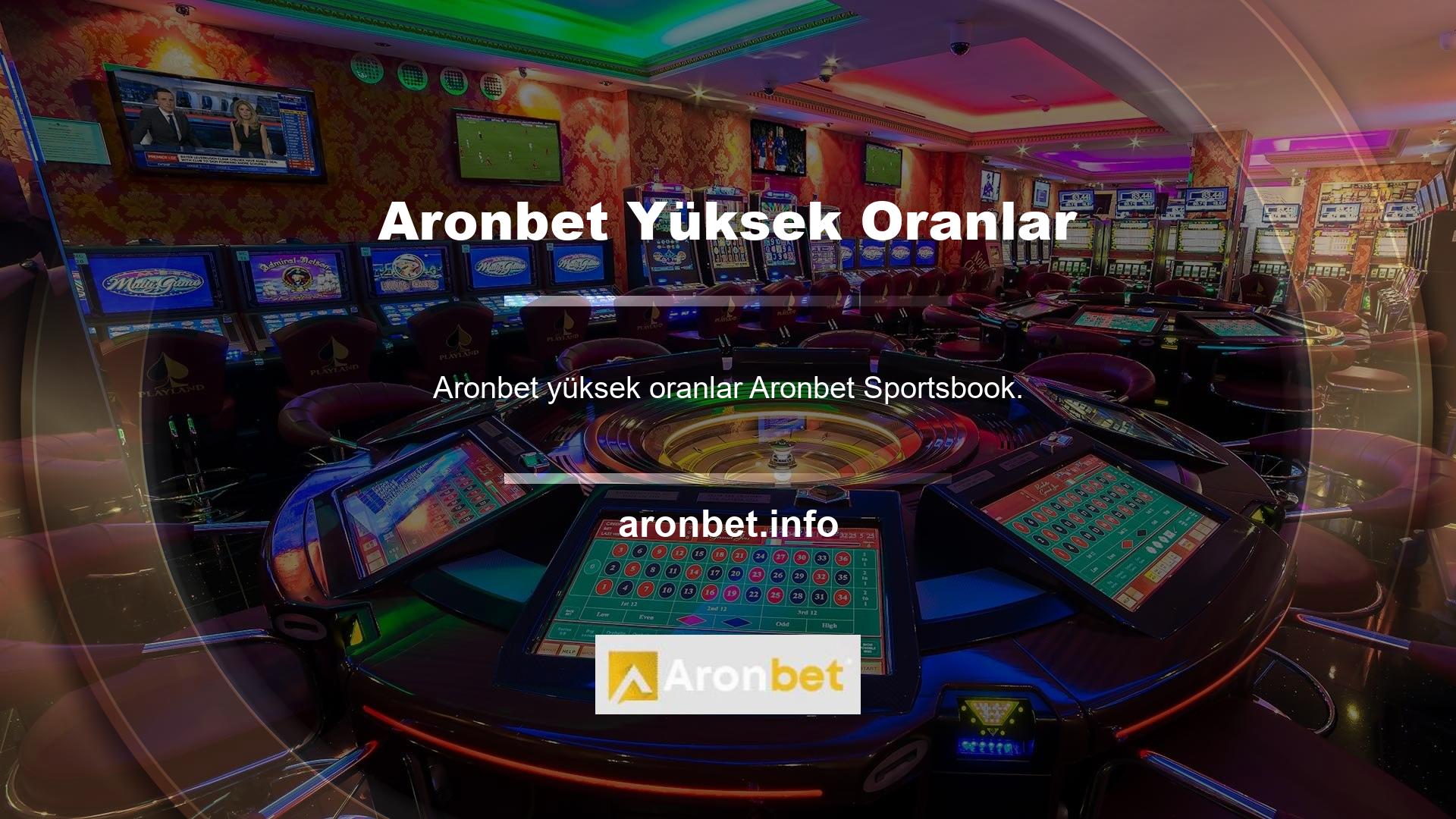Aronbet diğer sitelerle karşılaştırılacak yüksek ve cazip oranlara sahip geniş spor bahisleri ile de bilinir